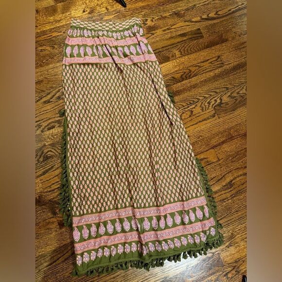 Raga Avah Tassel Trim Slit Maxi Skirt - Picture 3 of 4